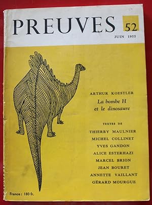 Image du vendeur pour PREUVES - Revue n52 (1955) Albert Einstein, Bonn, Rokossowski. mis en vente par Bouquinerie Spia