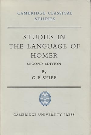 Imagen del vendedor de Studies in The Language of Homer. a la venta por Fundus-Online GbR Borkert Schwarz Zerfa