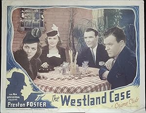 Seller image for The Westland Case Lobby Card 1937 Preston Foster, Frank Jenks for sale by AcornBooksNH