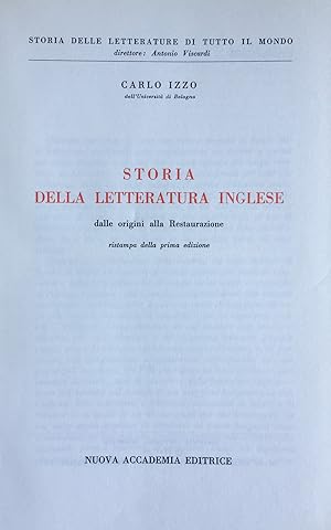 Storia della letteratura inglese