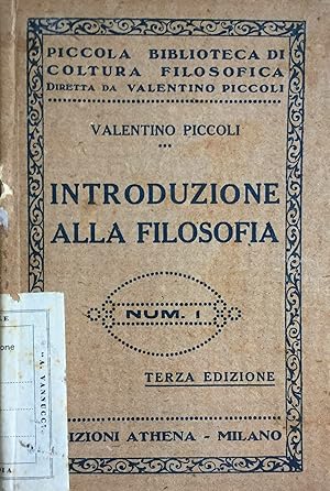 Imagen del vendedor de Introduzione alla filosofia. Seconda edizione a la venta por TORRE DI BABELE