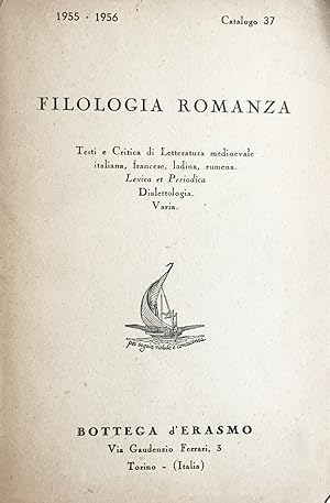 Filologia romanza catalogo 1955-1956 Bottega d'Erasmo