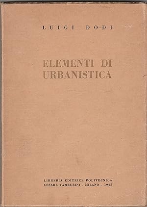 Immagine del venditore per Elementi di urbanistica. venduto da Libreria Gull