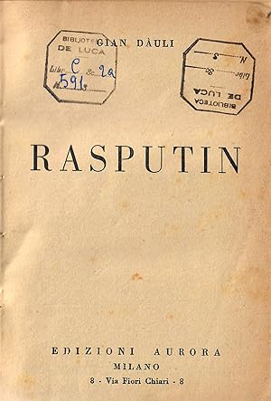Imagen del vendedor de Rasputin a la venta por TORRE DI BABELE