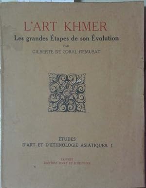 Seller image for Art Khmer-Les Grandes Etappes de Son Evolution, l' for sale by SEATE BOOKS