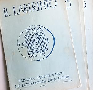 Il labirinto. Rassegna mensile d'arte di letteratura enigmistica. 1954