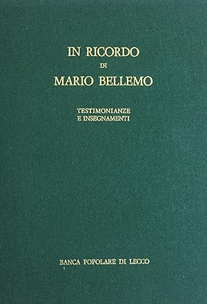 In ricordo di Mario Bellemo