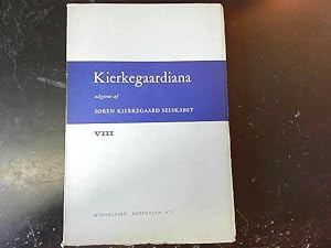 Bild des Verkufers fr Kierkegaardiana VIII Udgivne af Sren Kierkegaard Selskabet zum Verkauf von JLG_livres anciens et modernes