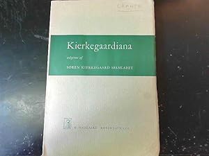Bild des Verkufers fr Kierkegaardiana Udgivne af Sren Kierkegaard Selskabet zum Verkauf von JLG_livres anciens et modernes