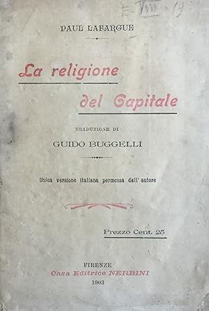 la religione del capitale. Paul Lafargue. Nerbini 1903