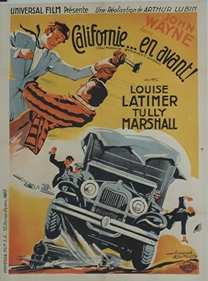 "CALIFORNIE EN AVANT (CALIFORNIA STRAIGHT AHEAD)" Réalisé par Arthur LUBIN (1937) avec John WAYNE...