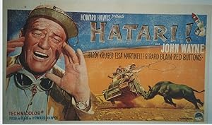 "HATARI !" Réalisé par Howard HAWKS en 1962 avec John WAYNE, Hardy KRUGER, Elsa MARTINELLI, Gérar...