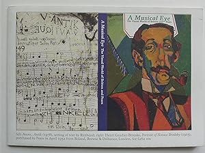 Immagine del venditore per A Musical Eye. The Visual World of Britten and Pears. Prospectus for the edition. venduto da Roe and Moore