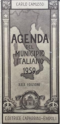 Agenda del Municipio italiano 1959. 29a edizione