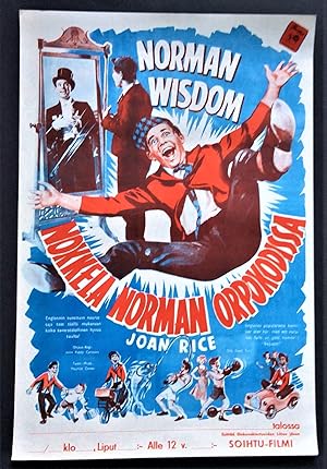 Norman Wisdom in ONE GOOD TURN - Original A2 Cinema Movie Tour Poster, 1955