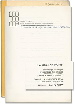 Immagine del venditore per La Grande Porte (Original screenplay for an unproduced film) venduto da Royal Books, Inc., ABAA