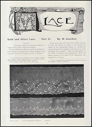 Imagen del vendedor de Gold and Silver Lace (part 2). An original article from The Connoisseur, 1907. a la venta por Cosmo Books