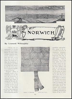 Seller image for Norwich, The City in England's Norfolk County TOGETHER WITH The Norwich Corporation Plate. An original article from The Connoisseur, 1907. for sale by Cosmo Books