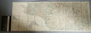 Gefaltete Karte Schleswig-Holstein, Niederelbe, Amt Ritzebüttel 1864. 1: 120.000. 37 x 96 cm. Von...