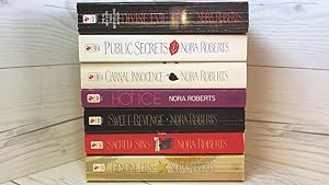 Seller image for Nora Roberts, 7 Book Set (Divine Evil, Genuine Lies, Sacred Sins, Sweet Revenge. for sale by Archives Books inc.