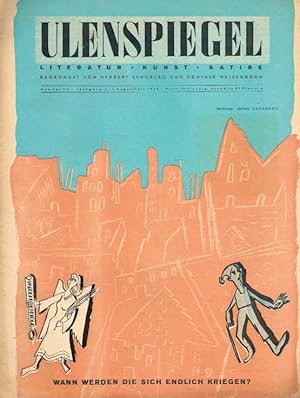 Bild des Verkufers fr Ulenspiegel, Jahrgang 3, Nr. 16, 1948 Wann werden die sich endlich kriegen? zum Verkauf von Leipziger Antiquariat