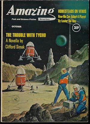 Bild des Verkufers fr AMAZING Science Fiction Stories: October, Oct. 1960 ("The Trouble With Tycho") zum Verkauf von Books from the Crypt