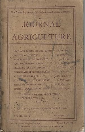 New Zealand Department of Agriculture, Industries and Commerce. The Journal of Agriculture. Vol. ...