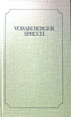 Seller image for Vorarlberger Sprch for sale by books4less (Versandantiquariat Petra Gros GmbH & Co. KG)