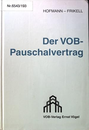 Immagine del venditore per Der VOB-Pauschalvertrag. venduto da books4less (Versandantiquariat Petra Gros GmbH & Co. KG)