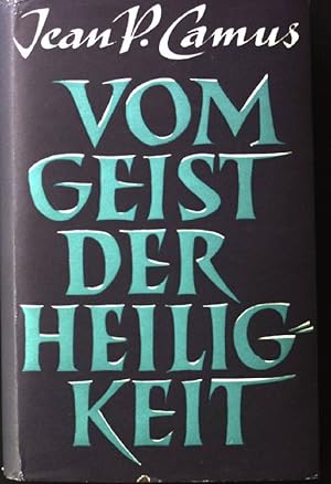 Image du vendeur pour Vom Geist der Heiligkeit. mis en vente par books4less (Versandantiquariat Petra Gros GmbH & Co. KG)