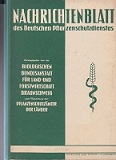 Seller image for Nachrichtenblatt des Deutschen Pflanzenschutzdienstes. for sale by Buchversand Joachim Neumann