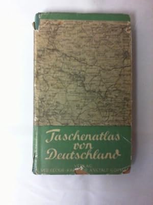 Taschenatlas von Deutschland - 40 Karten mit Index und statistischem Text.