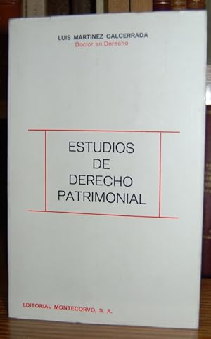 Imagen del vendedor de ESTUDIOS DE DERECHO PATRIMONIAL a la venta por Fbula Libros (Librera Jimnez-Bravo)