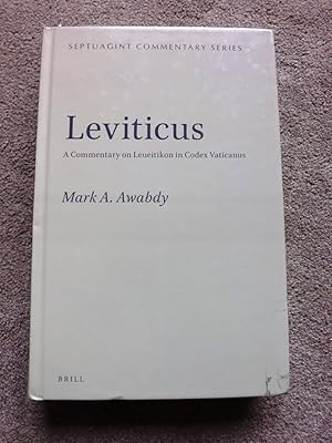 Leviticus: A Commentary on Leueitikon in Codex Vaticanus (Septuagint Commentary)