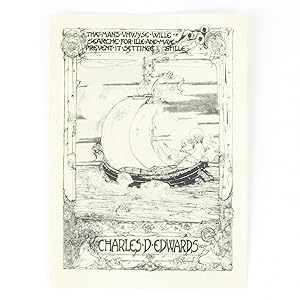 Seller image for BOOKPLATE OF CHARLES D. EDWARDS for sale by Jonkers Rare Books