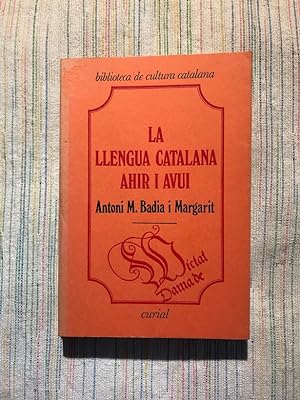 Seller image for La llengua catalana ahir i avui for sale by Campbell Llibres