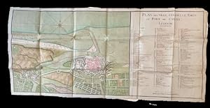 Seller image for I.  Plan des ville, citadelle, forts et port de Calais ; II. Cassini. Carte particulire des environs de Lille, Tournay, Valenciennes, Bouchain, Douay, Arras, Bthune. 1745. for sale by JF LETENNEUR LIVRES RARES
