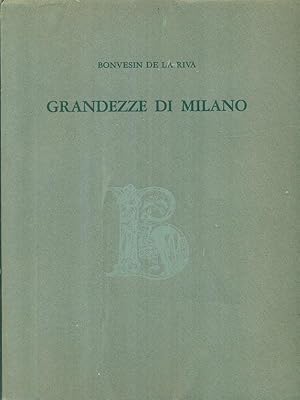 Immagine del venditore per Grandezze di Milano venduto da Miliardi di Parole