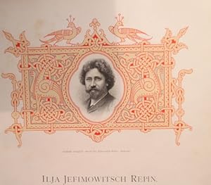 Seller image for Portrt. Kopfdarstellung umgeben von schner, altrussischer Kopfleiste,. Radierung (anonym), rckseitig mit Text, ca. 14 x 21 cm, um 1880. for sale by Antiquariat Michael Eschmann