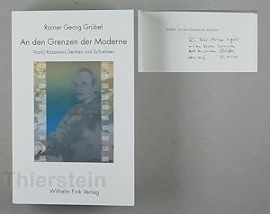 Seller image for An den Grenzen der Moderne. Vasilij Rozanovs Denken und Schreiben. for sale by Daniel Thierstein