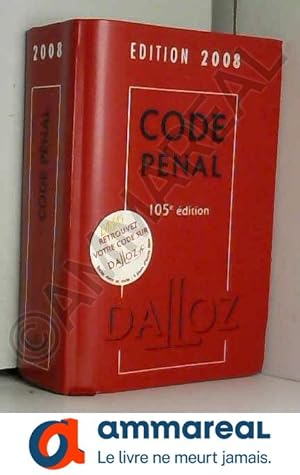 Seller image for Code pnal : Edition 2008 for sale by Ammareal