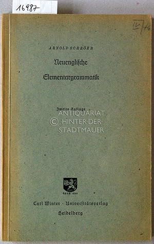 Imagen del vendedor de Neuenglische Elementargrammatik. a la venta por Antiquariat hinter der Stadtmauer