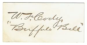 Seller image for Eigenhndige Unterschrift auf Albumblatt  W.F.Cody | ,Buffalo Bill ". for sale by Kotte Autographs GmbH