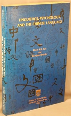 Imagen del vendedor de Linguistics, Psychology, and the Chinese Language. a la venta por Bucks County Bookshop IOBA