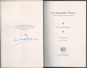 The Impossible Theatre. The Chichester Festival Theatre Adventure. (Signed Limited Edition).