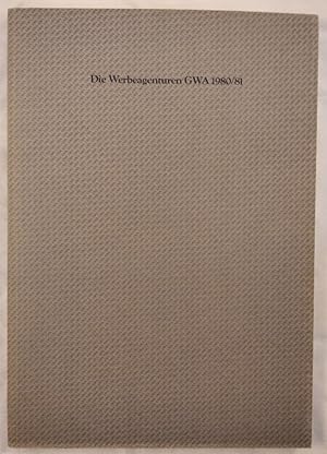 Die Werbeagenturen der GWA. Jahresbericht 1980/81.