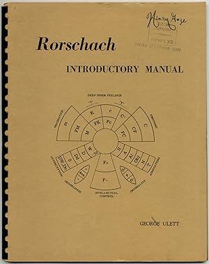 Seller image for Rorschach Introductory Manual: A Primer for the Clinical Psychiatric Worker; with Interpretive Diagram to Permit Clinical Use while Learning the Ink-Blot Technique for sale by Between the Covers-Rare Books, Inc. ABAA