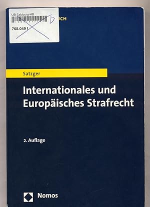 Imagen del vendedor de Internationales und Europisches Strafrecht Strafanwendungsrecht - Europisches Straf- und Strafverfahrensrecht - Vlkerstrafrecht a la venta por avelibro OHG