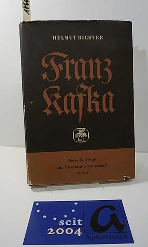 Seller image for Franz Kafka. Werk und Entwurf. for sale by AphorismA gGmbH