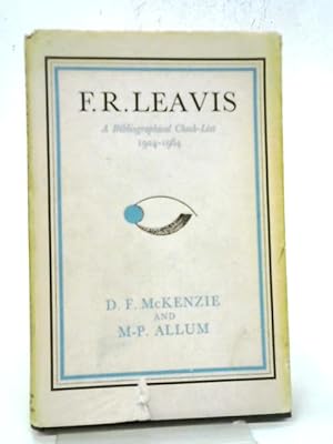 Immagine del venditore per F.R. Leavis A Check List 1924-1964 venduto da World of Rare Books